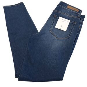 Cello High Rise Skinny Jeans Blue Denim Pockets Slimming Juniors Size 7 NWT